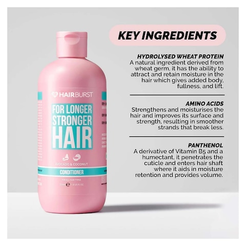 Hair Burst Hair Strengthening Conditioner with Avocado and Coconut - 350 ml