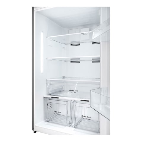 LG Refrigerator 400 Liters No Frost Digital Display - Black - GTF402SBAN