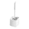York Style Toilet Brush Set - White