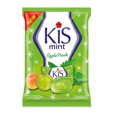 حلوى كيس بنكهة النعناع والتفاح والخوخ - 125 جرام
