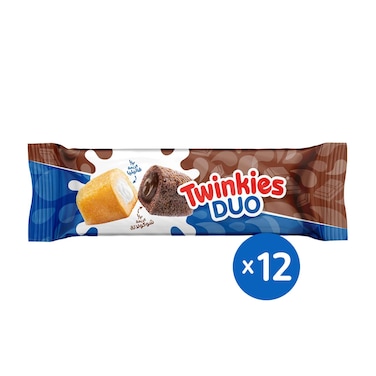 كيكة توينكيز ديو بالشوكولاتة وكريمة الفانيليا - 12 قطعة