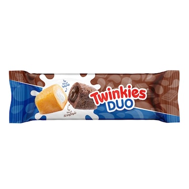 Twinkies Duo Cake with Vanilla Cream and Chocolate