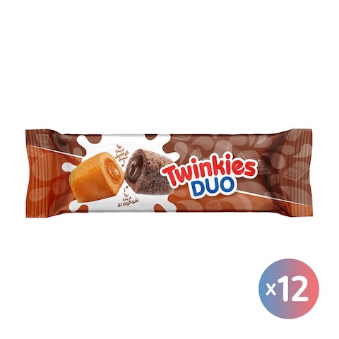 Twinkies Duo Cake with Salted Caramel and Chocolate - 12 Pieces