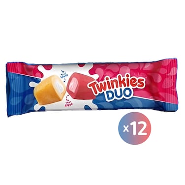 كيكة توينكيز ديو بالفراولة وكريمة الفانيليا - 12 قطعة