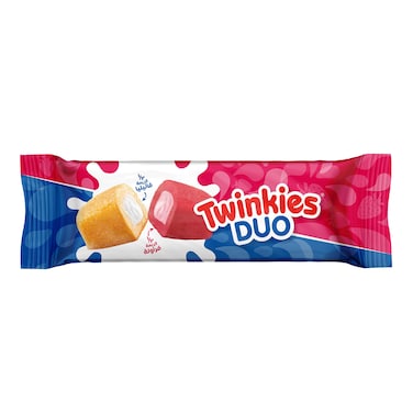 Twinkies Duo Cake with Vanilla Cream and Strawberry