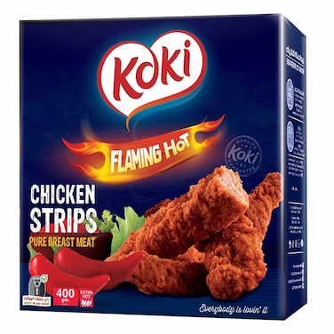 ستربس دجاج كوكي مولع نار - 400 جرام