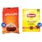 Ahla Mazaq White Sugar - 4 Pieces + Lipton Black Tea - 40g - 2 Pieces