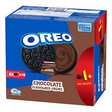 Oreo Cookies with Chocolate Cream - 5 Cookies - 12 Pieces