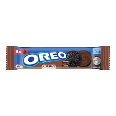 بسكويت أوريو بكريمة الشوكولاتة - 8 كوكيز