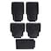 Packy Poda Heavy Duty Front and Rear Rubber Car Floor Mats - 5 Pieces