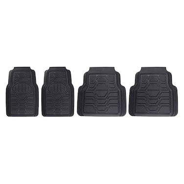Packy Poda Heavy Duty Front and Rear Rubber Car Floor Mats - 4 Pieces