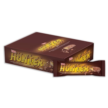 ويفر تيترا هنتر محشو بكريمة الشوكولاتة ومغطى برقائق الكراميل - 45 جم - 12 قطعة