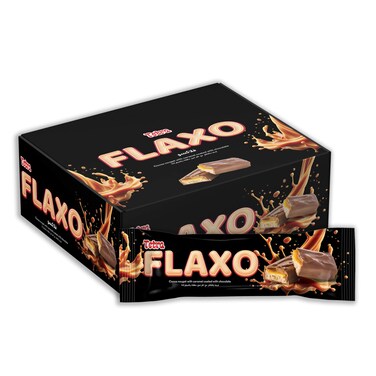 نوجا تيترا فلاكسو بالكراميل مغطاة بالشوكولاتة - 45 جم - 12 قطعة