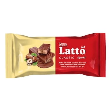 ويفر الشوكولاتة تيترا لاتو كلاسيك محشو بكريمة البندق - 50 جرام