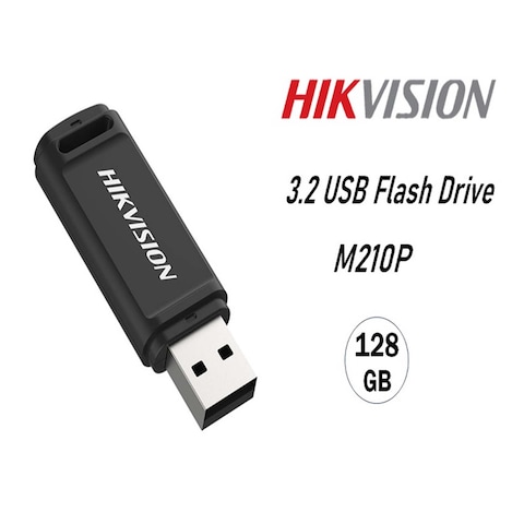 فلاش ميموري هايكفيجن USB 3.2 سعة 128 جيجابايت - اسود - M210P