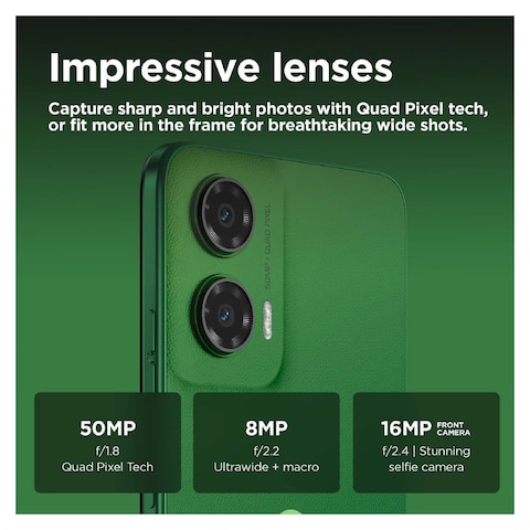 Motorola Moto G35 - 6.72-inch 256GB/8GB Dual SIM 5G Smartphone - Green