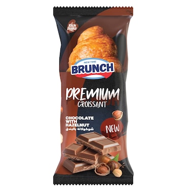 كرواسون برانش بريميوم بالشوكولاتة والبندق - 1 قطعة