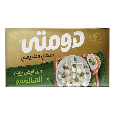 Domty White Cheese with Jalapeno Flavor - 250gm