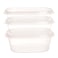 Elite Plastic Food Container Set - 3 Pieces