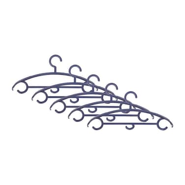 Elite Plastic Hanger Set - 5 Pieces