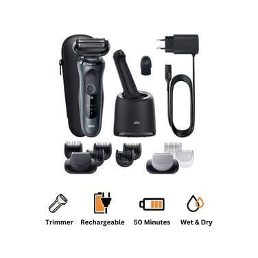 Braun Series 6 SensoFlex Rechargable Beard Trimmer- Black- 61-N7650cc
