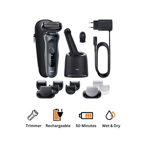 Braun Series 6 SensoFlex Rechargable Beard Trimmer- Black- 61-N7650cc