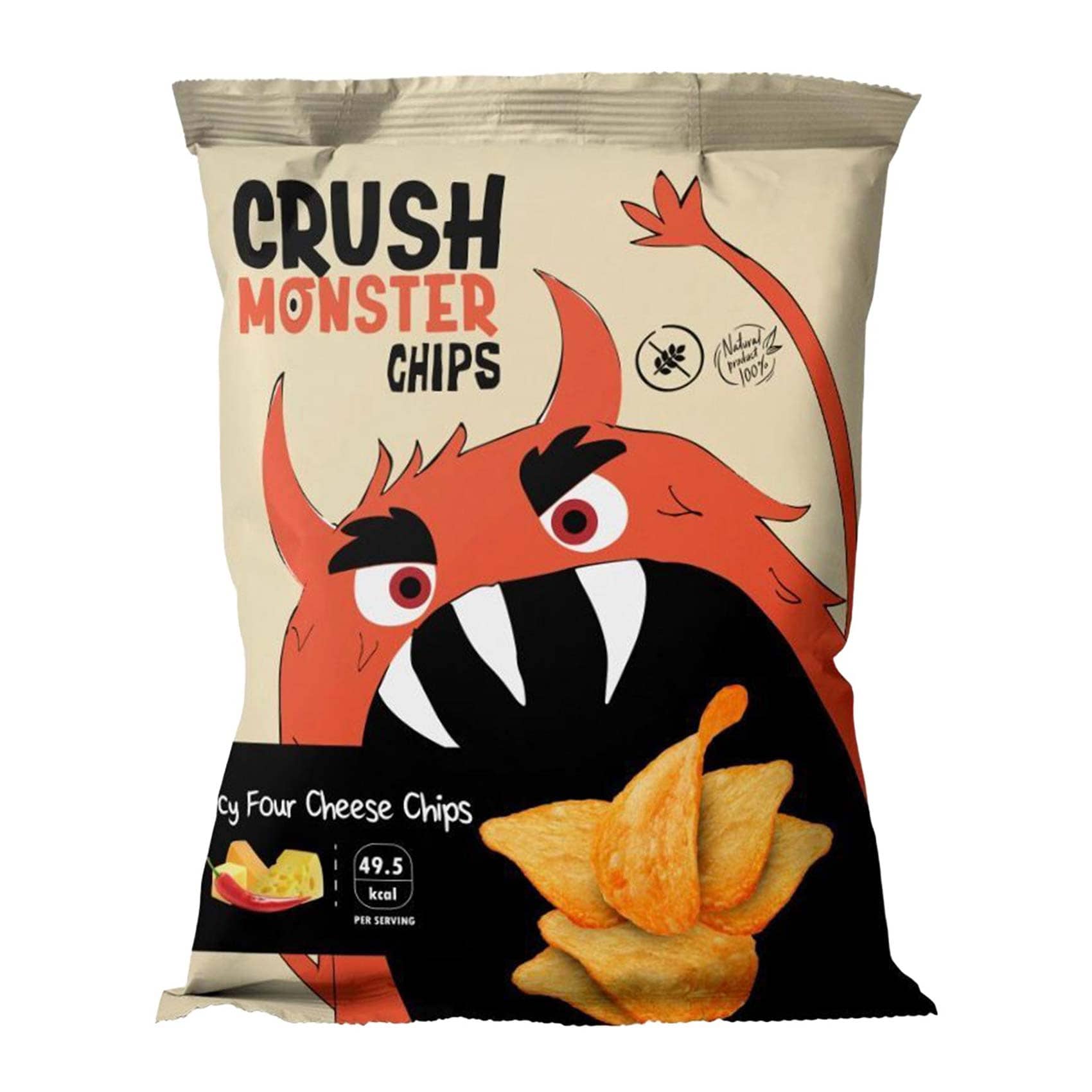 CRUSH MONSTER CH. SPICY 4CHEESE70G CRUSH MONSTER CH. SPICY 4CHEESE70G