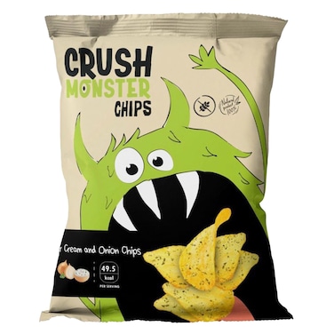 Crush Monster Chips Sour Cream and Onion - 70 gm