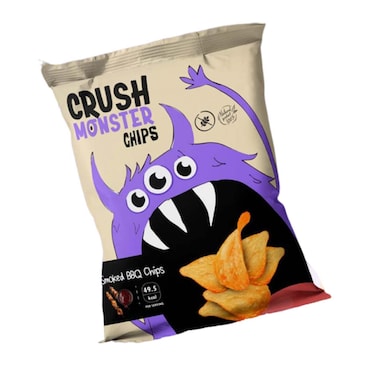 CRUSH MONSTER CHIPS SMOKED BBQ 70G