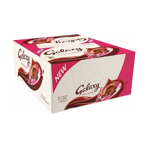 Galaxy Cookie Crumble Chocolate - 36gm - 24 Pieces