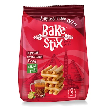 Bake Stix Snacks with Egyptian Hummus Sham Flavor - 60g