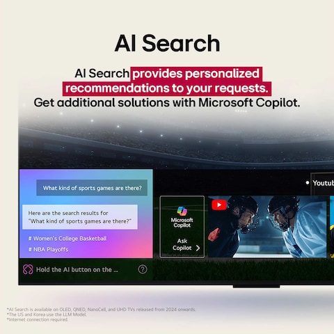 تليفزيون ال جي 65 بوصة 4K فائق الدقة سمارت بريسيفر مدمج - 65UA85006LA