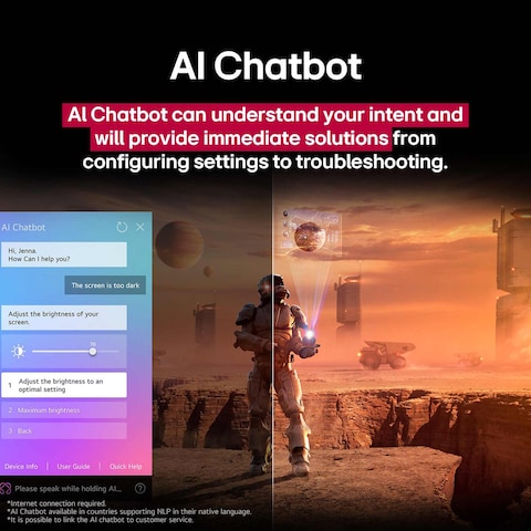 تليفزيون ال جي 65 بوصة 4K فائق الدقة سمارت بريسيفر مدمج - 65UA85006LA