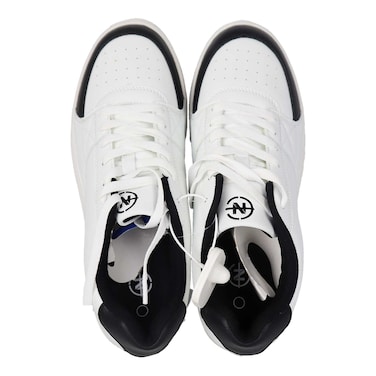 حذاء النصر كاجوال رجالي - مقاس 41 - أبيض / أسود - 12416