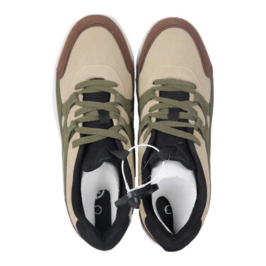 حذاء النصر كاجوال رجالي - مقاس 43 - بيج / زيتوني - 12411