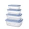 Titiz Plastic Food Container - 4Pcs - 850ml