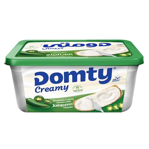 Domty Spreadable Creamy Cheese With Jalapeno - 380 gm