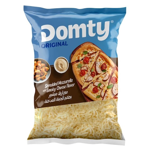 Domty Shredded Mozzarella with Smoky Cheese Flavor - 280 gm