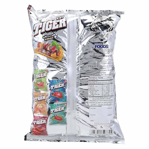 Tiger Potato Chips with kebab Flavour - 63 gram