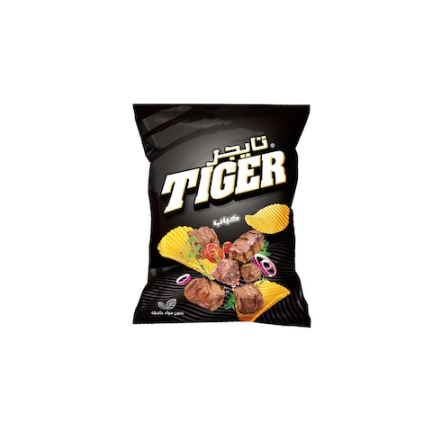 Tiger Potato Chips with kebab Flavour - 63 gram