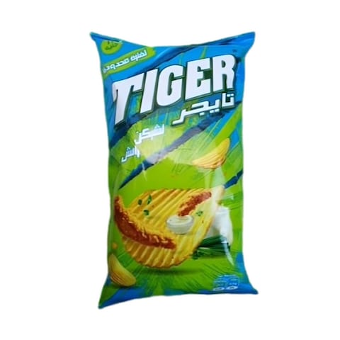 Tiger Potato Chips with Chicken Ranch Flavour - 63 gram