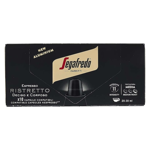 Segafredo Ristretto Espresso Coffee Capsules - 10 Capsules