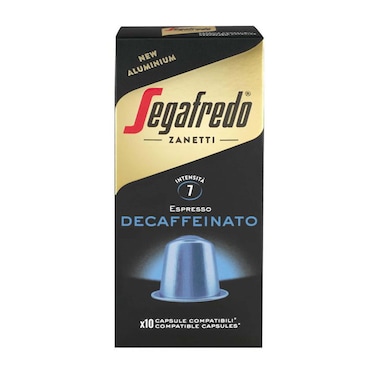 كبسولات قهوة اسبريسو سيجافريدو منزوعة الكافيين - 10 كبسولات