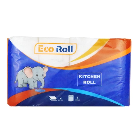 Eco Roll Kitchen Tissue Roll - 4 Rolls