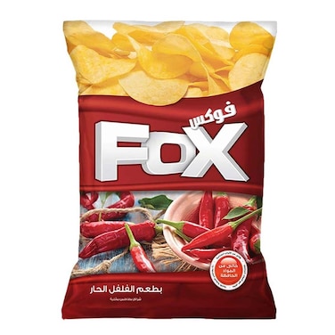 رقائق بطاطس فوكس بالفلفل الحار - 56 جرام