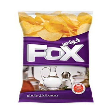 Fox Potato Chips with Vinegar and Salt Flavor - 56 gram