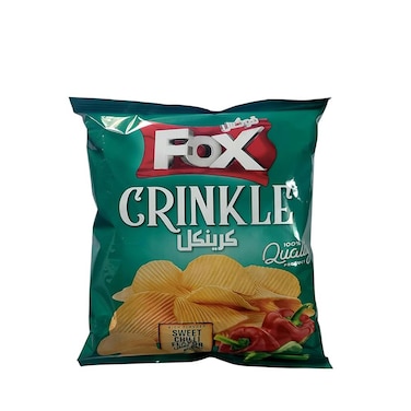 Fox Crinkle Sweet Chili Chips - 56 gram