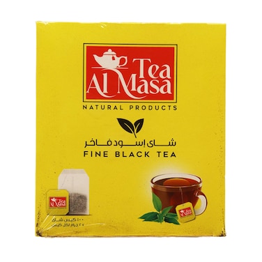 شاي أسود ناعم الماسة - 100 فتلة