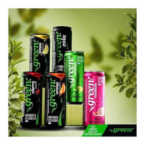 Green Crabonated Lemon with Stevia - 330 ml