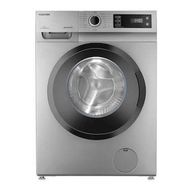 غسالة توشيبا تحميل أمامي عاكس انفرتر - 8 كجم - فضي - TW-BJ90S2EG(SK)